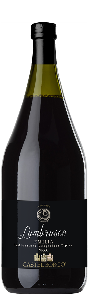 Castel Borgo Lambrusco Dell'Emilia IGT Rosso Secco Magnum